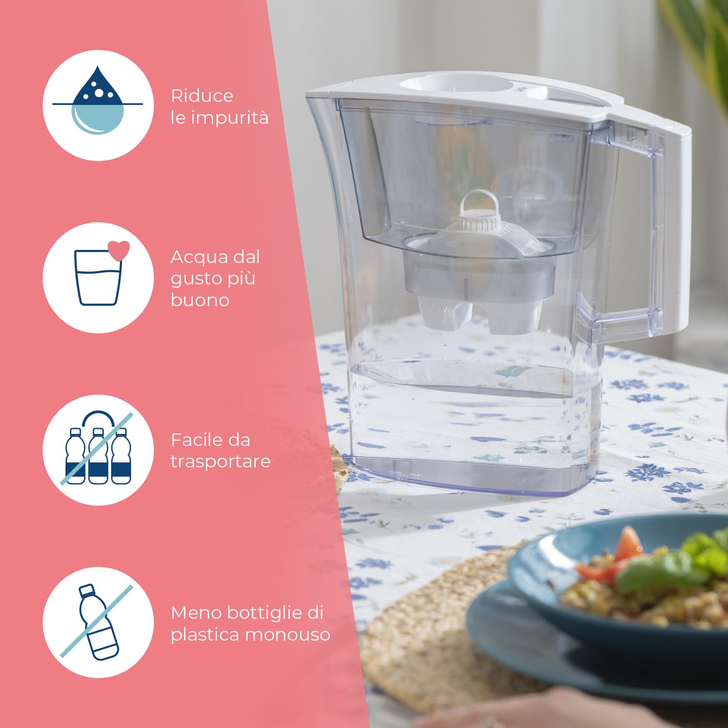 LAICA Bi-Flux Universal Water Filter – Compatible with Brita